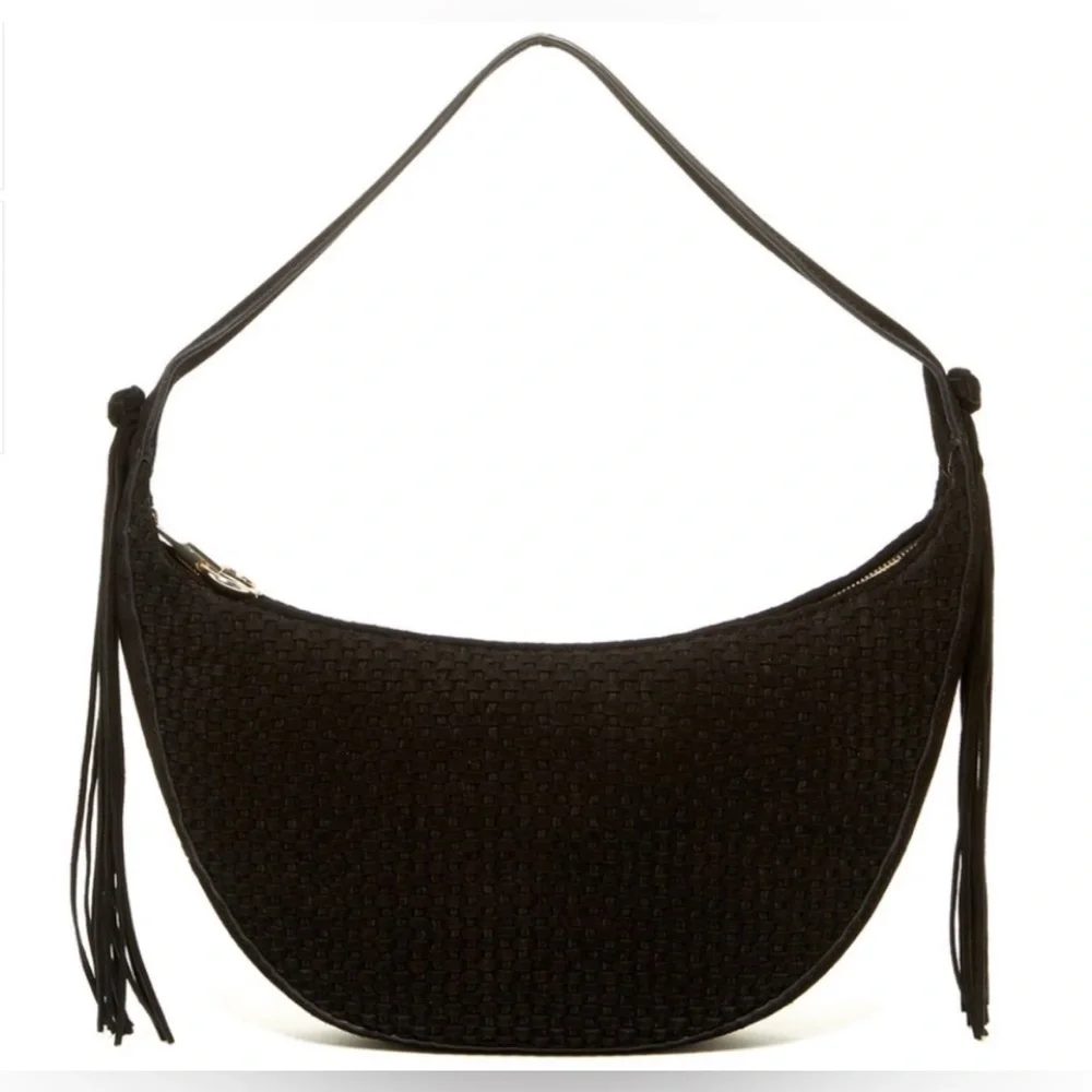 Elizabeth and James Woven Suede Hobo Bag
